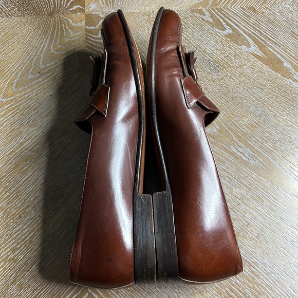SALVATORE FERRAGAMO Brown Men’s Tassel Leather Dress Shoes 10 - Picture 6 of 10